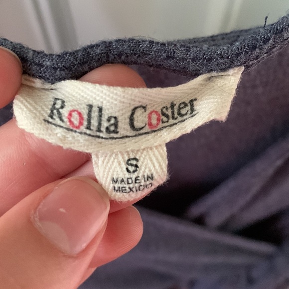 dark blue tie dress - Picture 2 of 4